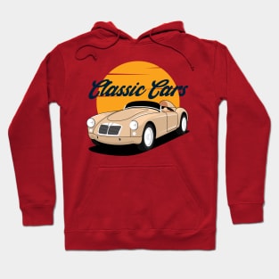 Classic Cars with sunset Hoodie